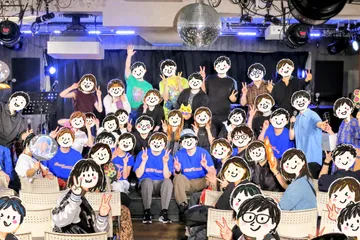 ライブハウスで開いたライブイベントの集合写真